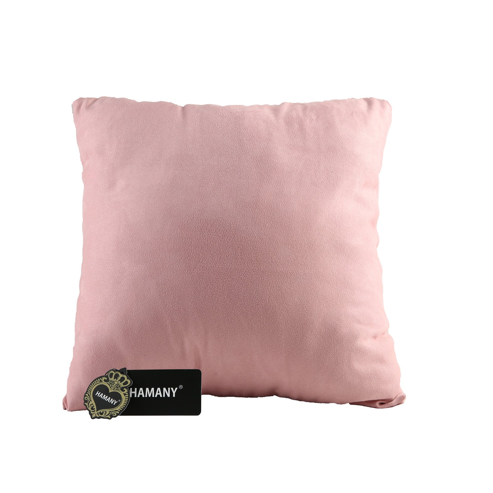 HAMANY Suede Square Home Decorative Throw Pillow Case Cushion Cover,Light Pink