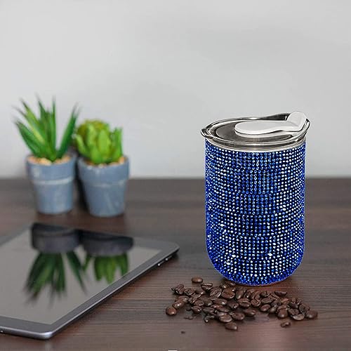 Miniatura 5 de Botella de agua de 17 onzas con tapa, taza de café aislada de acero inoxidable, taza térmica de doble pared a prueba de fugas para viajes, oficina,