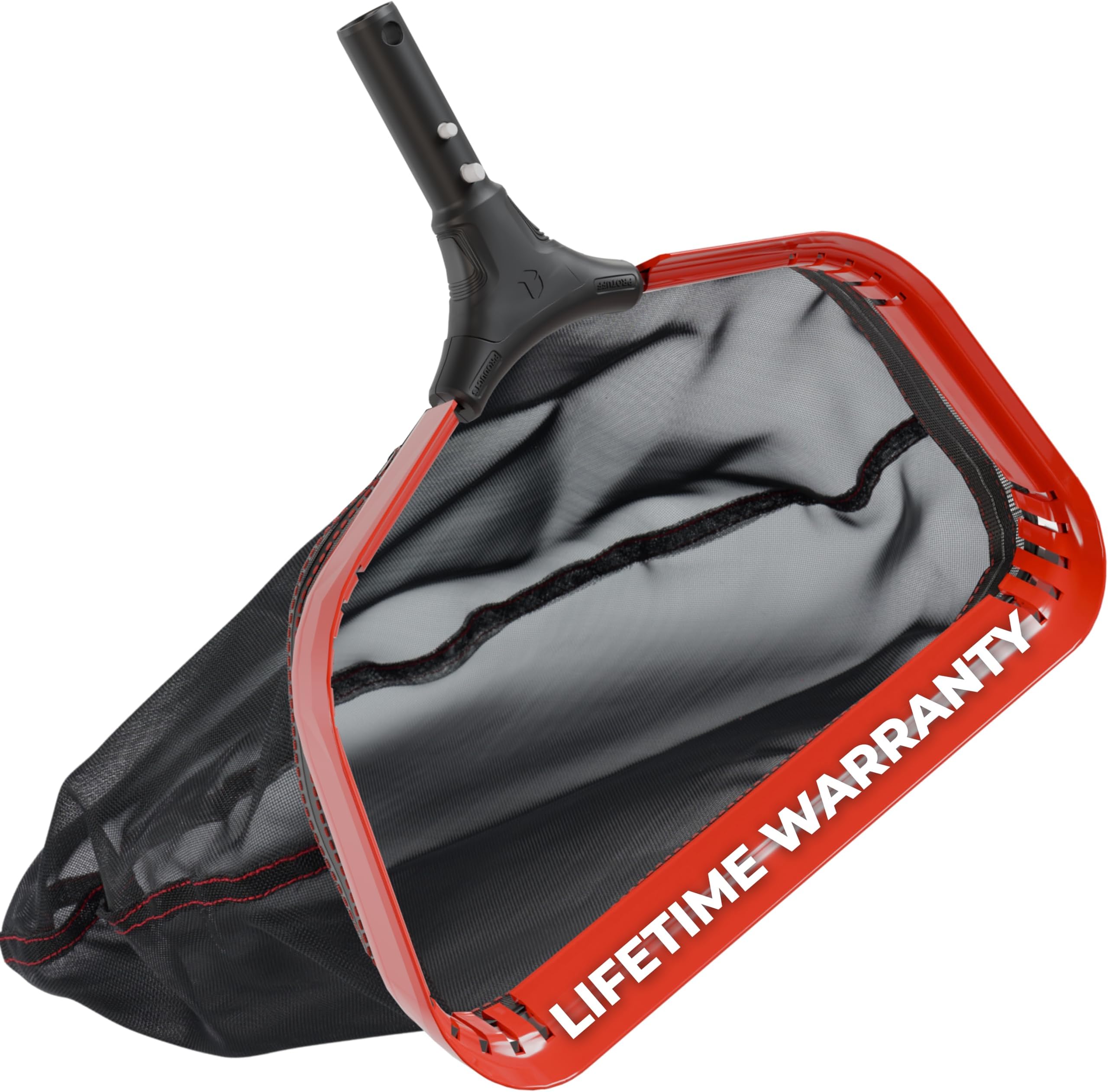 ProTuff Products Pool Net Rake 19" Professional Grade Medium Fine Mesh Cleans Faster Than Other Swimming Pool & Pond Cleaning Nets Nearly 20 Inch 19 Inch Red