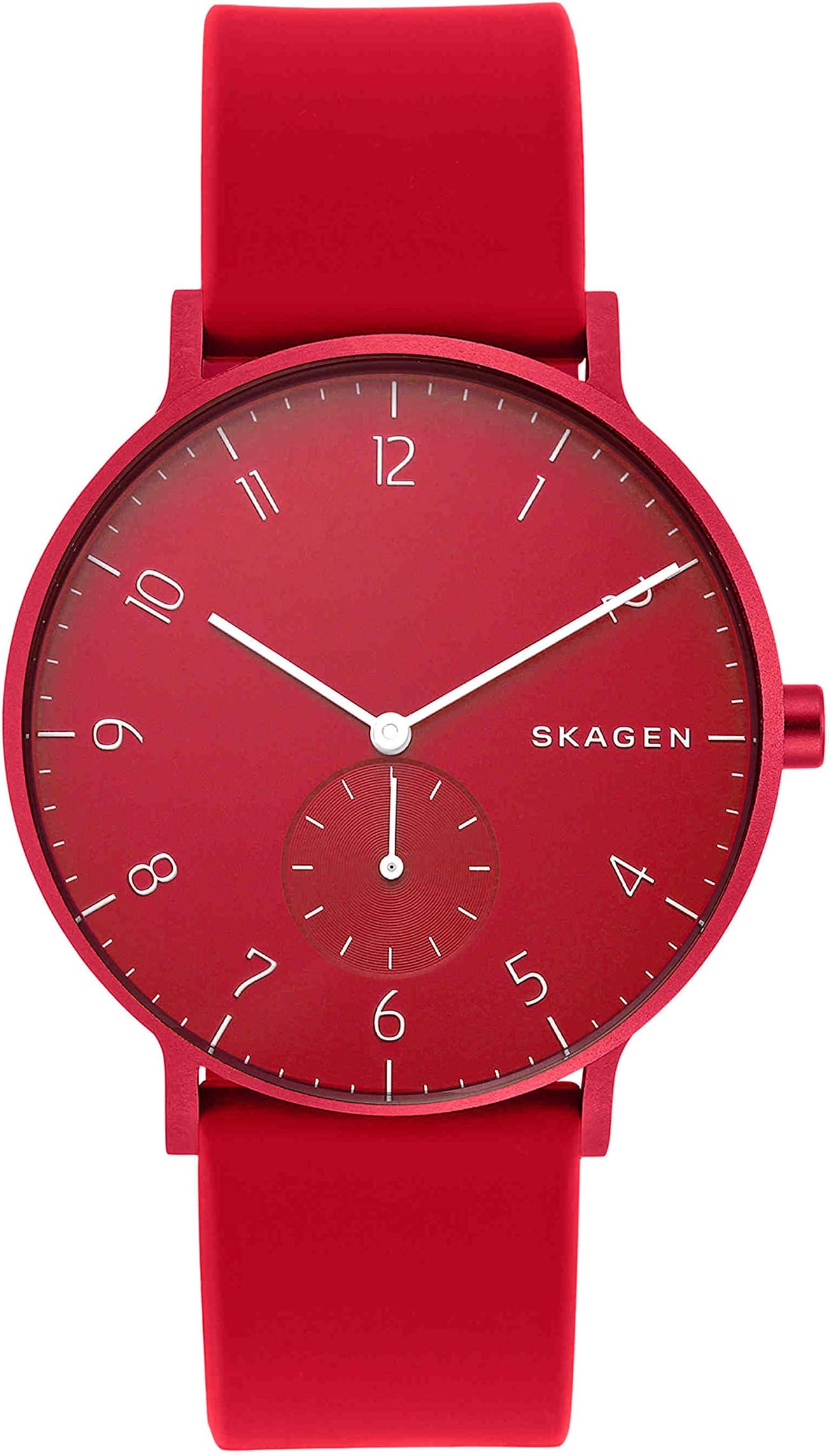 Aaren Colored Silicone Quartz Minimalistic 41mm Watch