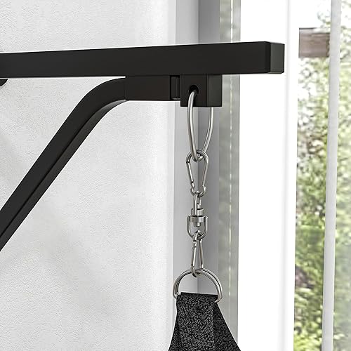 Miniatura 8 de Soozier Saco de boxeo sin relleno para adultos, juego de montaje en pared de bolsa pesada con soporte, guantes de boxeo, envolturas de mano y gancho