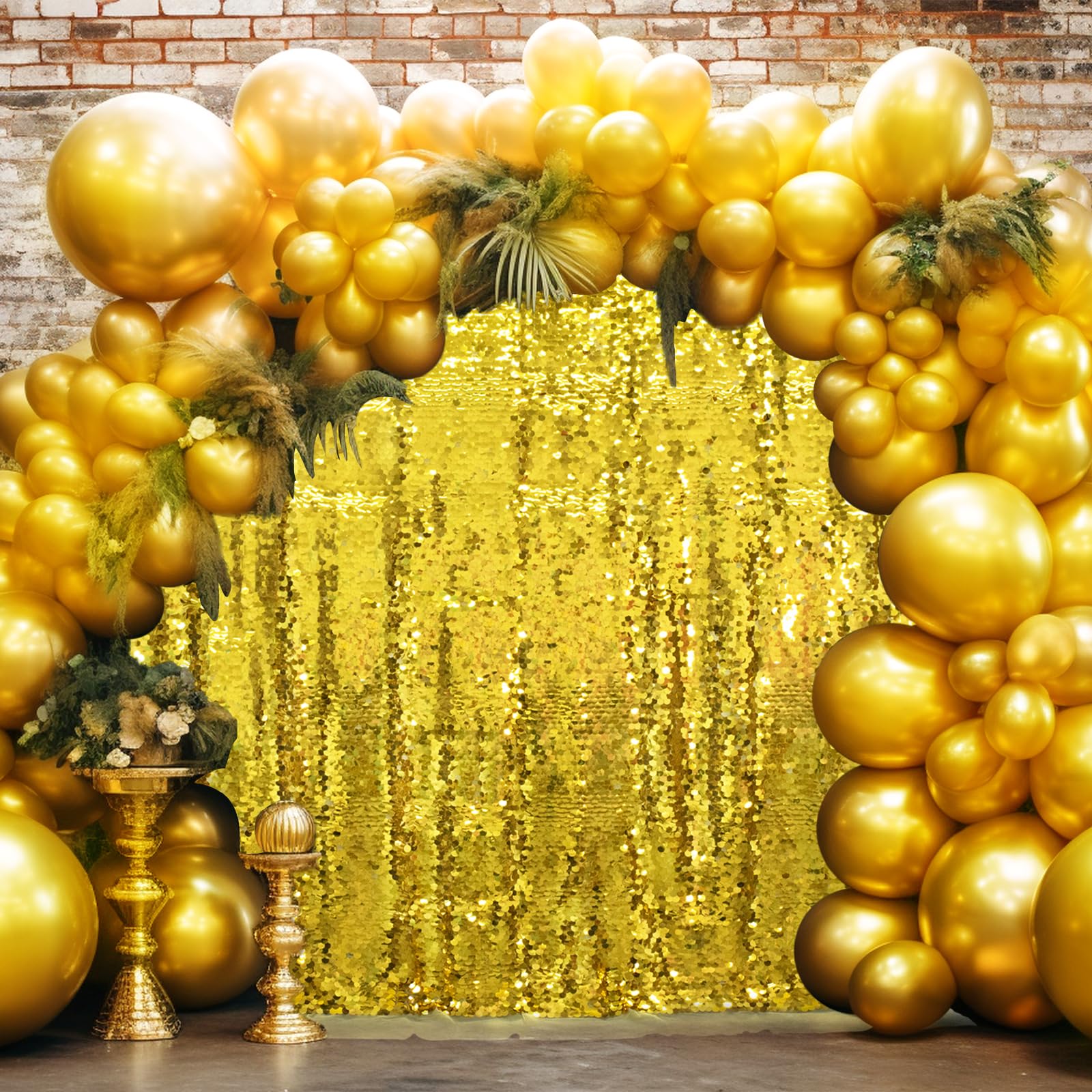 Sfondo da parete con paillettes dorate luccicanti sfondo glitter tenda per decorazioni per feste di compleanno matrimonio sfondo fotografico scintillante