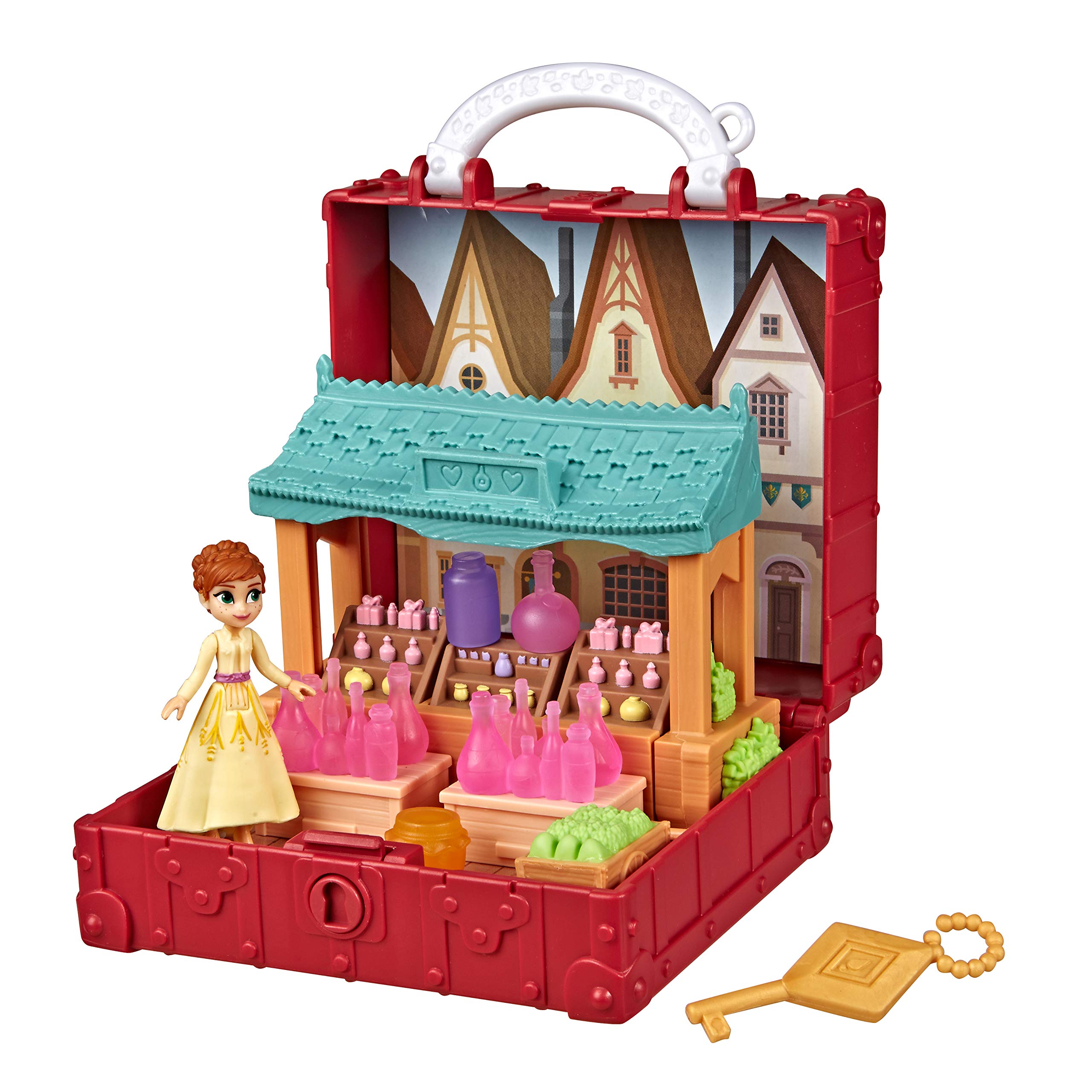 Disney Frozen Pop Adventures Village Set Pop-Up Playset With Handle, Including Anna Small Doll Inspired Frozen 2 Movie - Image 4