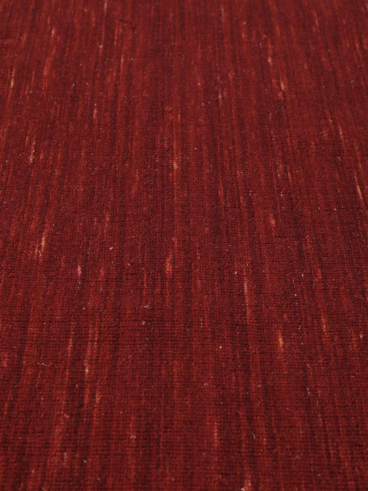 RugVista Handloom flat Tappeto, Ø 250 cm, Scuro Rosso | Kilim, Rotonda, Pelo corto, Lavabile solo a secco, Soggiorno, Sala da pranzo, Camera da letto