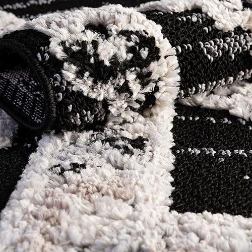 Miniatura 5 de Unique Loom Cherokee Collection - Alfombra de área Boone (Runner 2 pies 0 pulgadas x 12 pies 0 pulgadas, gris fósilmarfil)