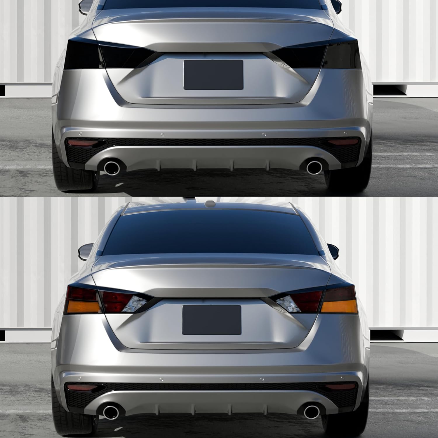 Smoked Black Tail Light Lamp Tint Cover Guard Trim Decoration Exterior Accessories for Nissan Altima 2019-2025