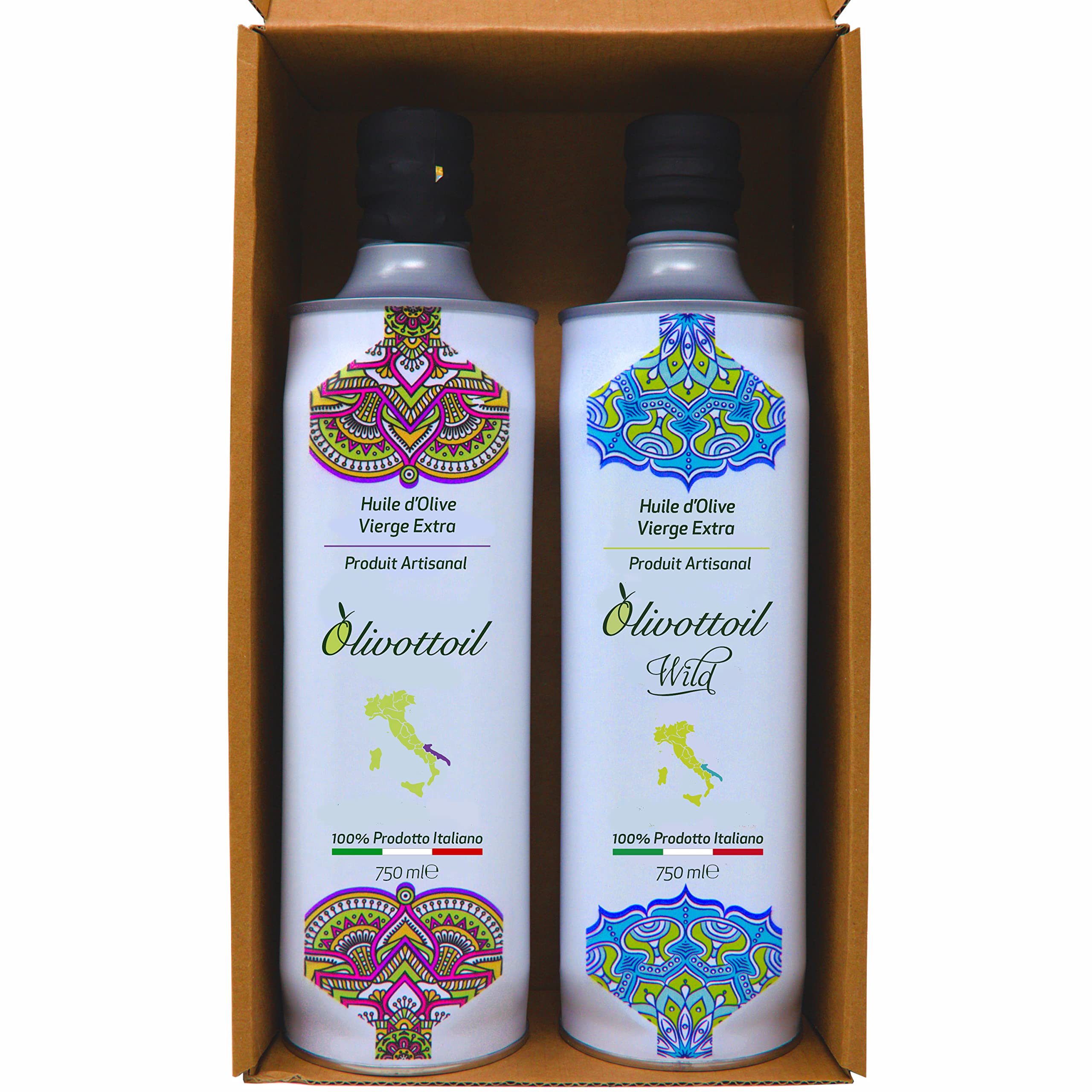 Olivottoil Édition 2025/2026 !!! Olivottoil Pack à l'huile d'olive extra vierge italienne | Riche en antioxydants | Sans pesticides |