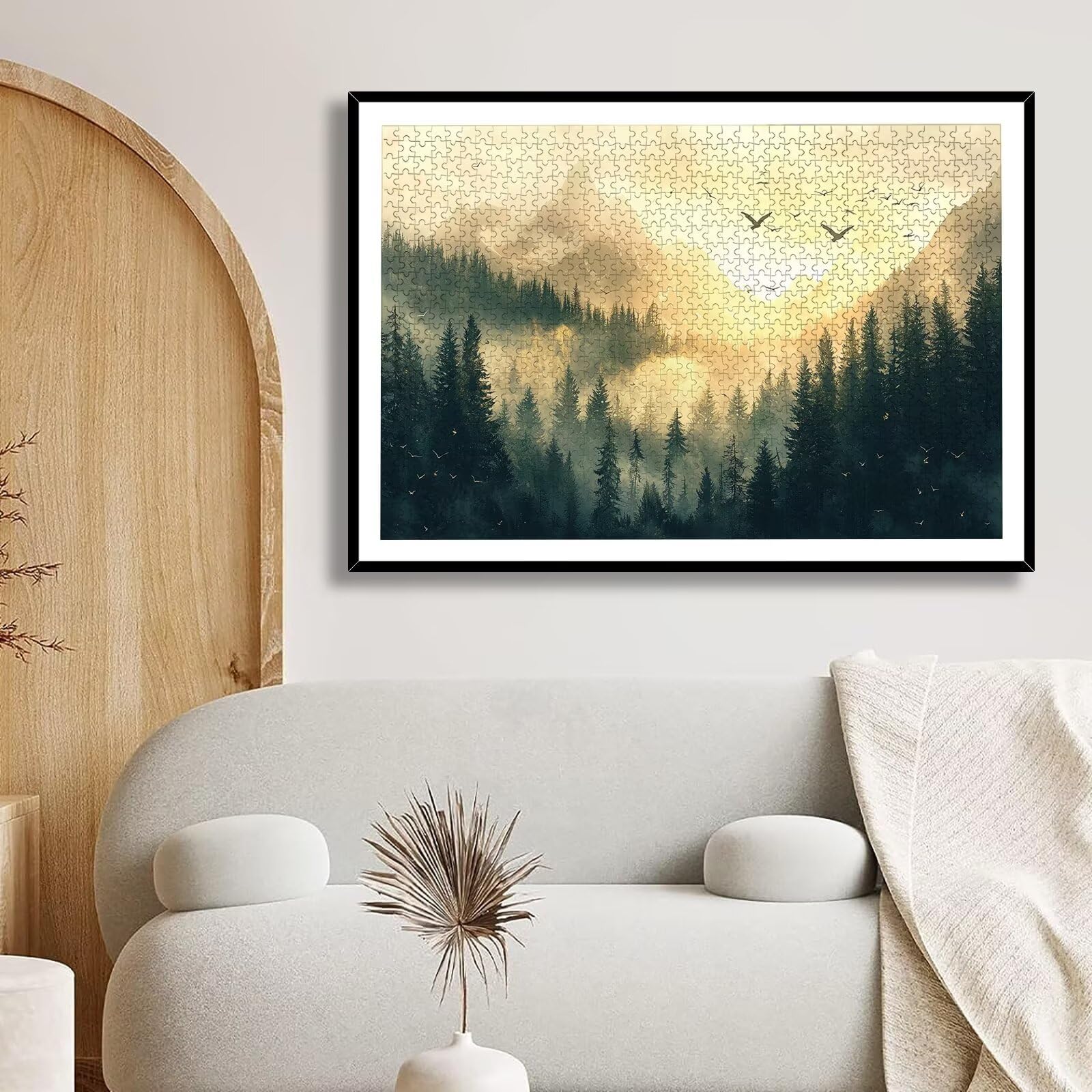 Puzzle 2000 Pezzi Paesaggio, Puzzle Foresta 2000 Pezzi Arte per Adulti e Bambini, Misura: 99.5x70.5 cm, Puzzles Legno per Adulti con Squisita Scatola di Imballaggio, Regalo Donna, Regalo Uomo, -8923