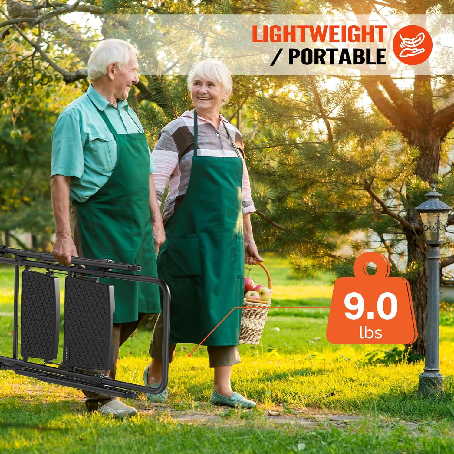 LUISLADDERS 2 Step Ladder, Folding Step Stool with Widened Anti-Slip Pedal, 500lbs Sturdy Ladder, 2 Step Foldable, Lightweight, Convenient Handgrip, Multi-use for Home Kitchen Pantry Office, Black