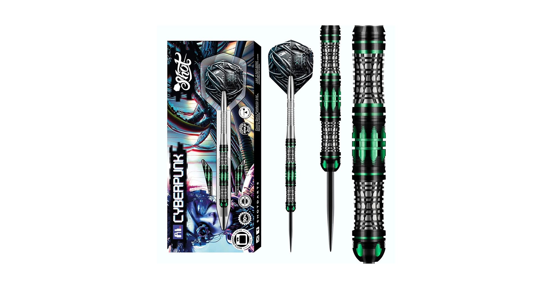 Amazon.co.jp: Shot! Darts AI サイバーパンク 90% タングステン