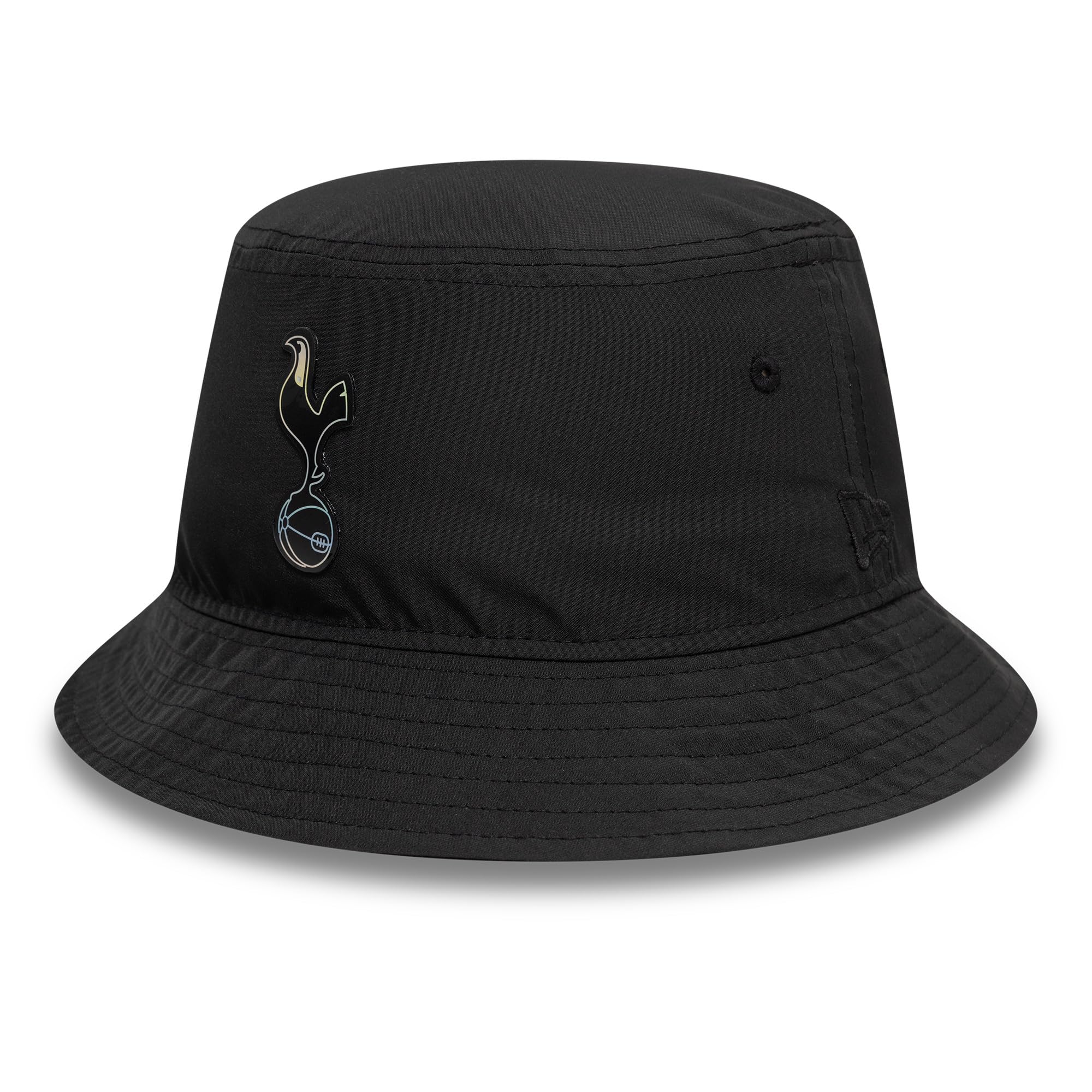 New Era Tottenham Hotspur, Spurs, Football, Iridescent Logo, Black, Bucket Hat (UK, Alpha, S, Black)