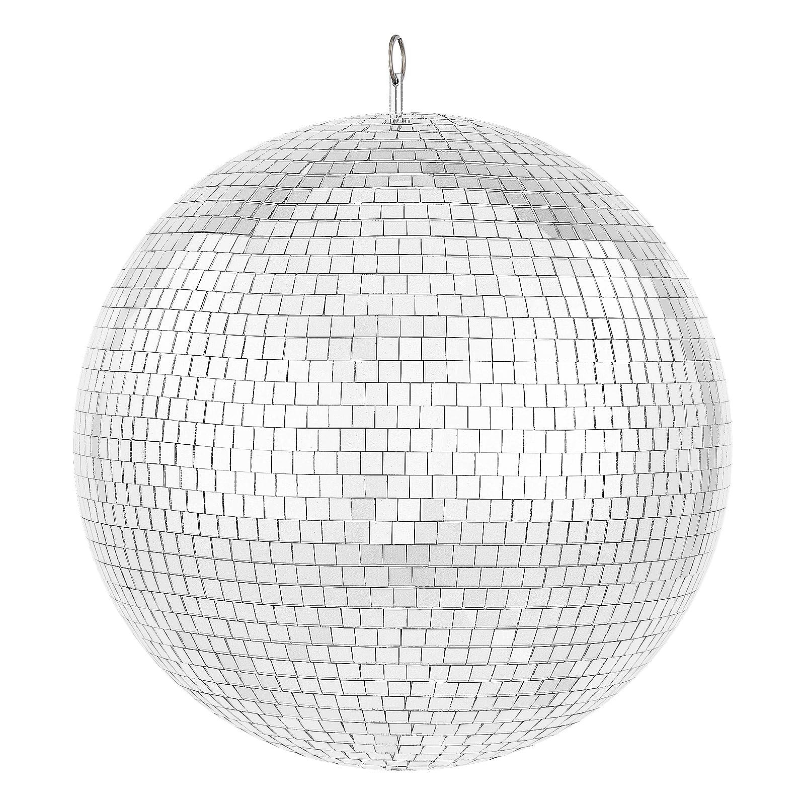 Happybuy Mirror Disco Ball, 16 Inch Party Mirror Ball with Hanging Ring, Large Lightning Disco Ball Party Decorations, Ideal for DJ Club, Stage, Wedding, Birthday, Christmas