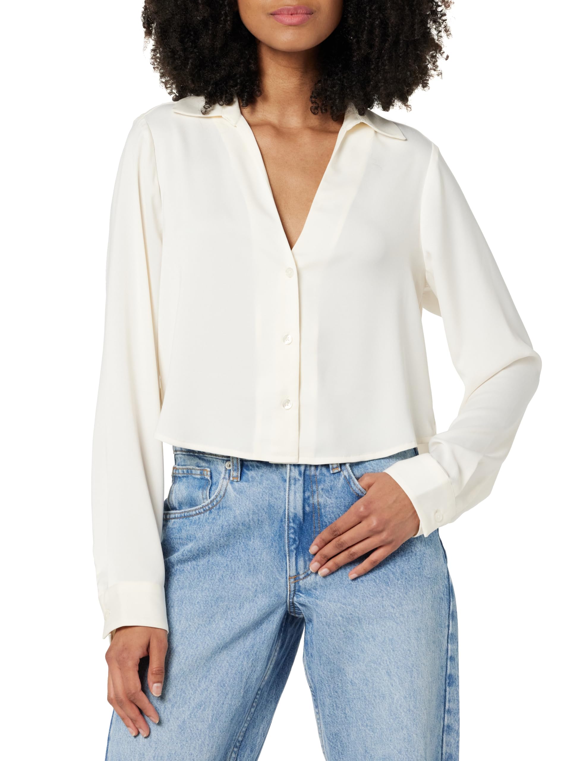 Women's Harlow Silky Cropped Blouse
