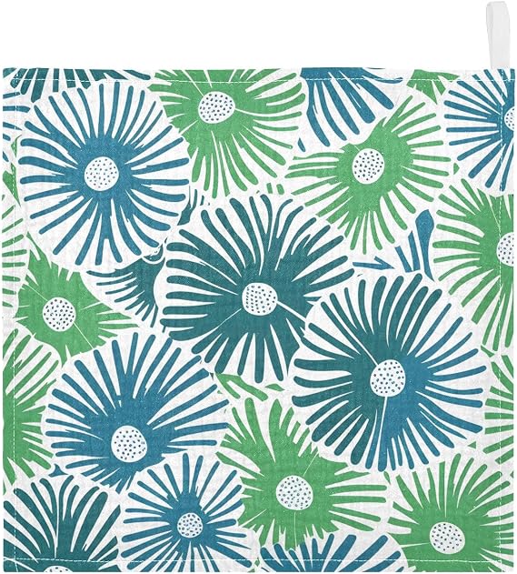 Bolaz Baby Gauze Towels for Kids Soft Handkerchief Newborn 100% Cotton Dandelion Blue Green Absorbent 12x12 Inch 3 Pack