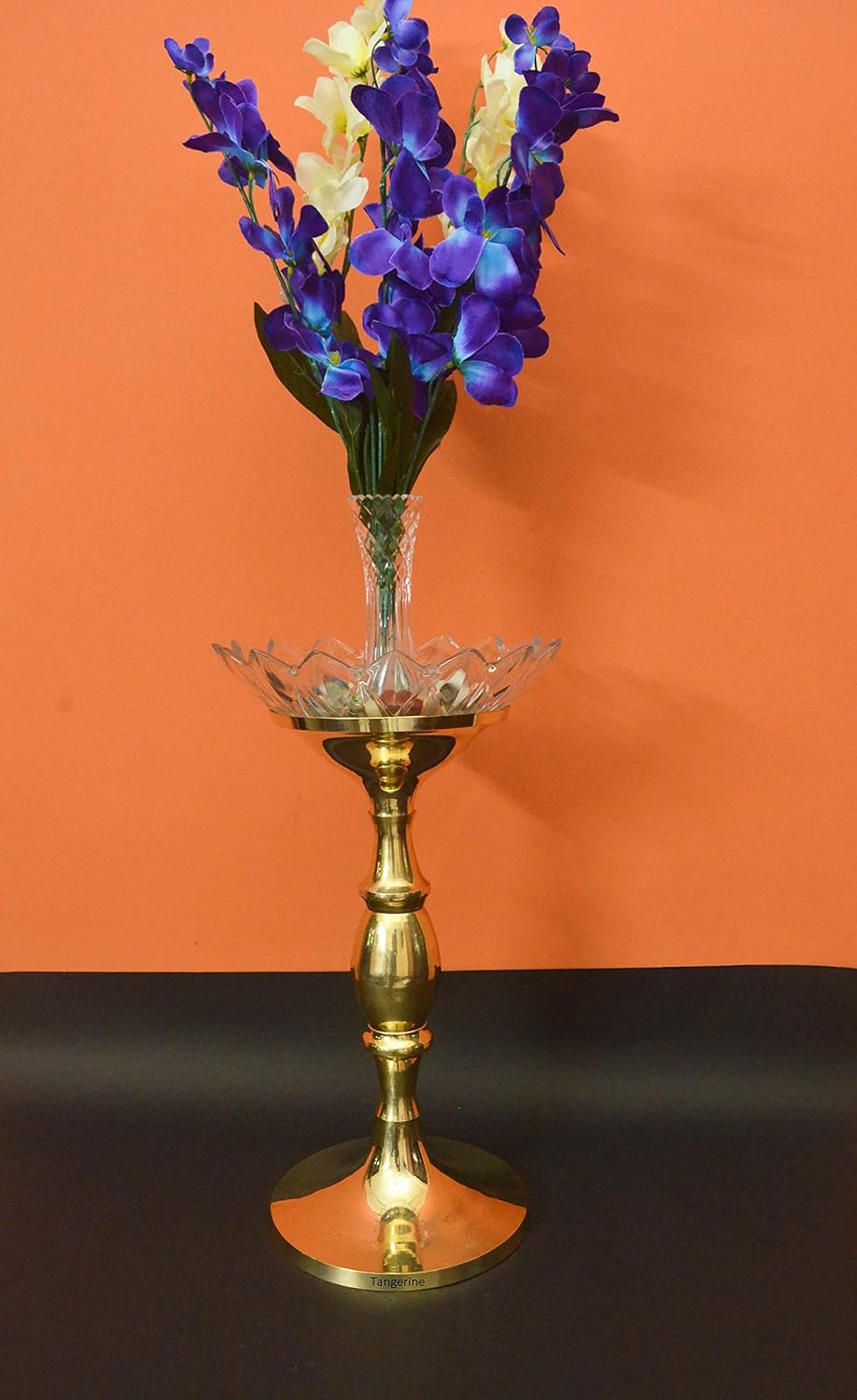 Tangerine Brass Planter Stand || Multi Purpose Stand || Brass Side Table || Brass Flower Pot Stand || Urli Stand