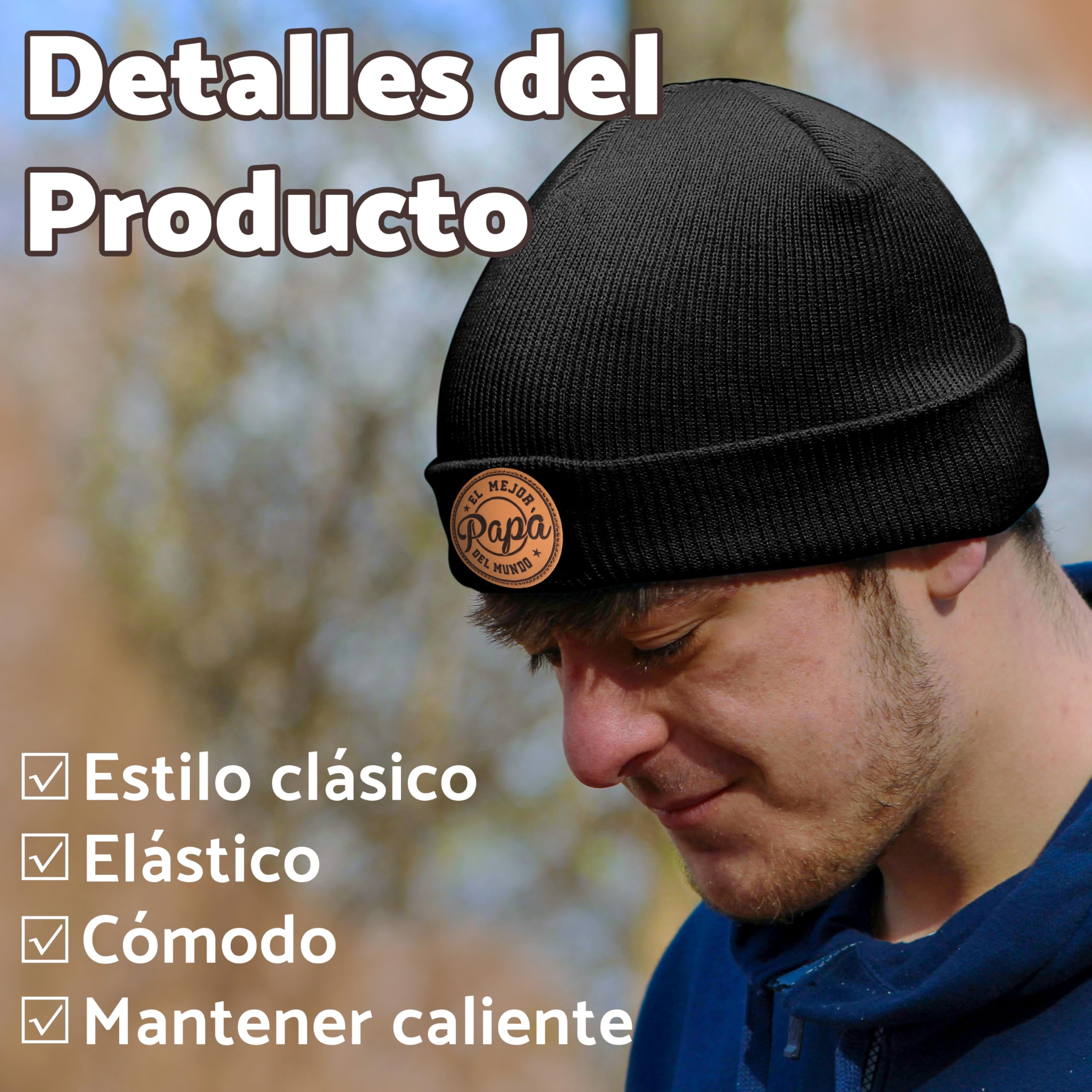 Rebundex Gorro Invierno Hombre Regalos para Papa Abuelo