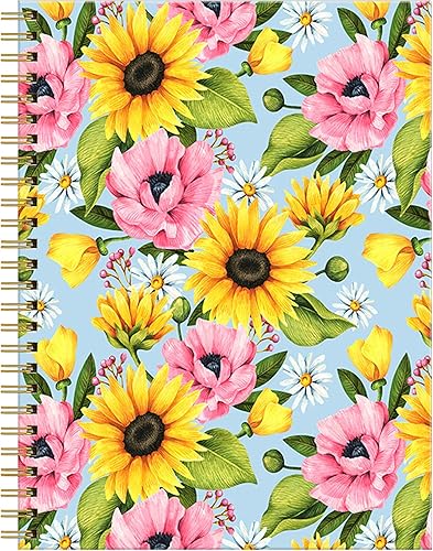 Cuaderno de espiral para mujer, cuadernos universitarios A5 de 6 x 8.4 pulgadas, 120 páginas rayadas con papel grueso de alta calidad, perfecto para