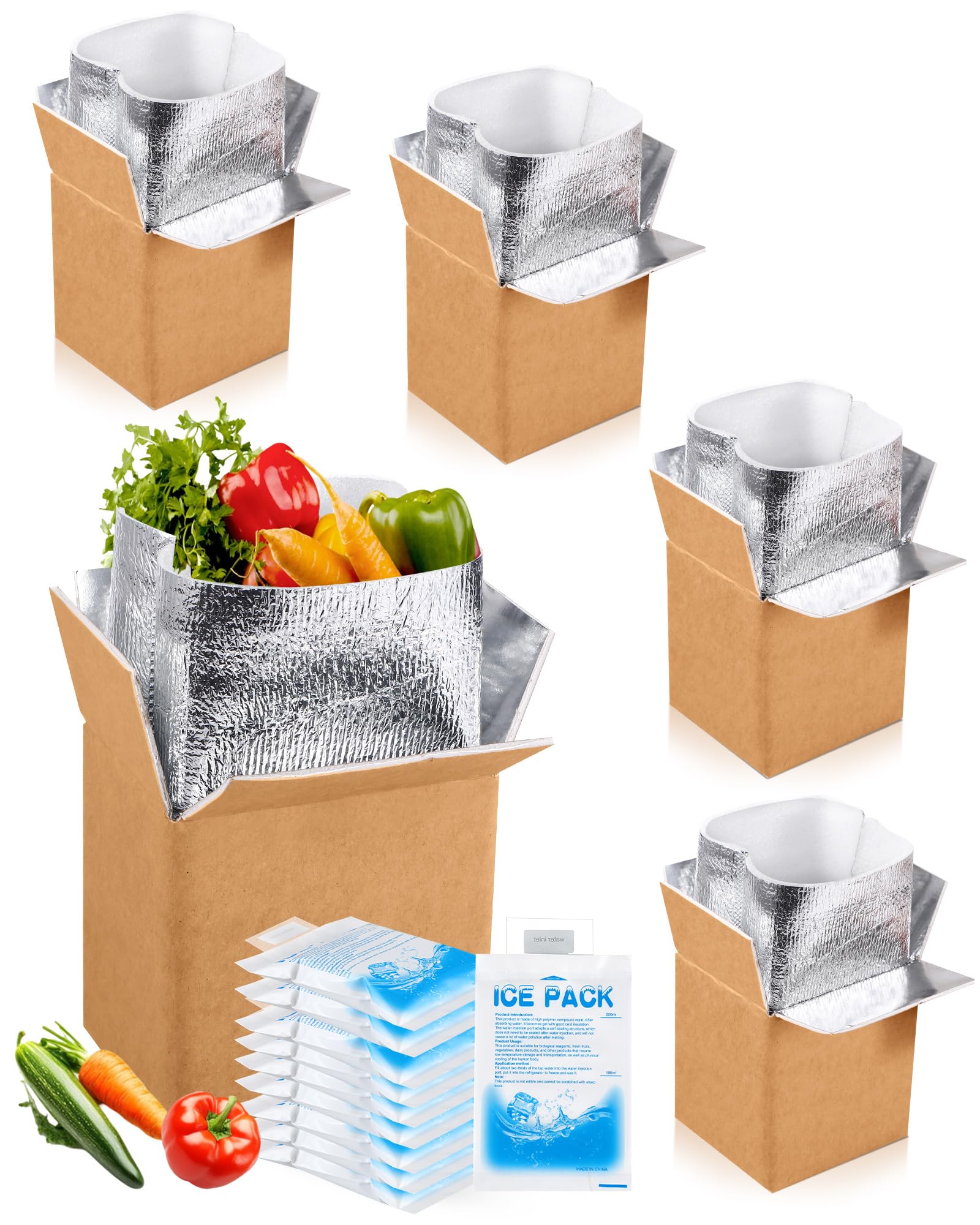 Boîtes d'expédition isothermes pour éviter la décongélation de vos aliments en grand carton