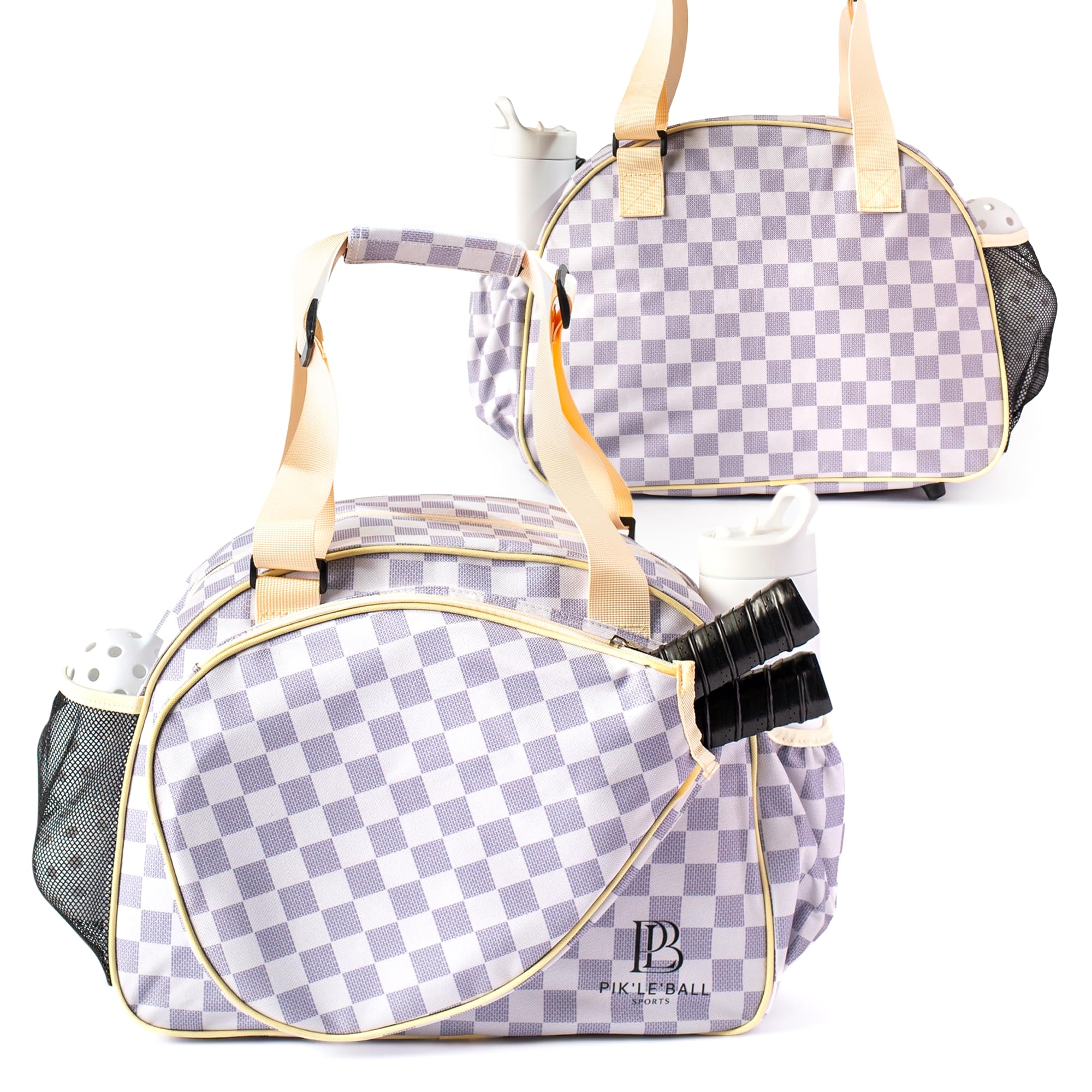 Pik’le’Ball Sport Premium Women's Pickleball Bag – Stylish and Versatile Sports Bag with Water Bottle Holder, Padded Paddle Pocket, and Spacious