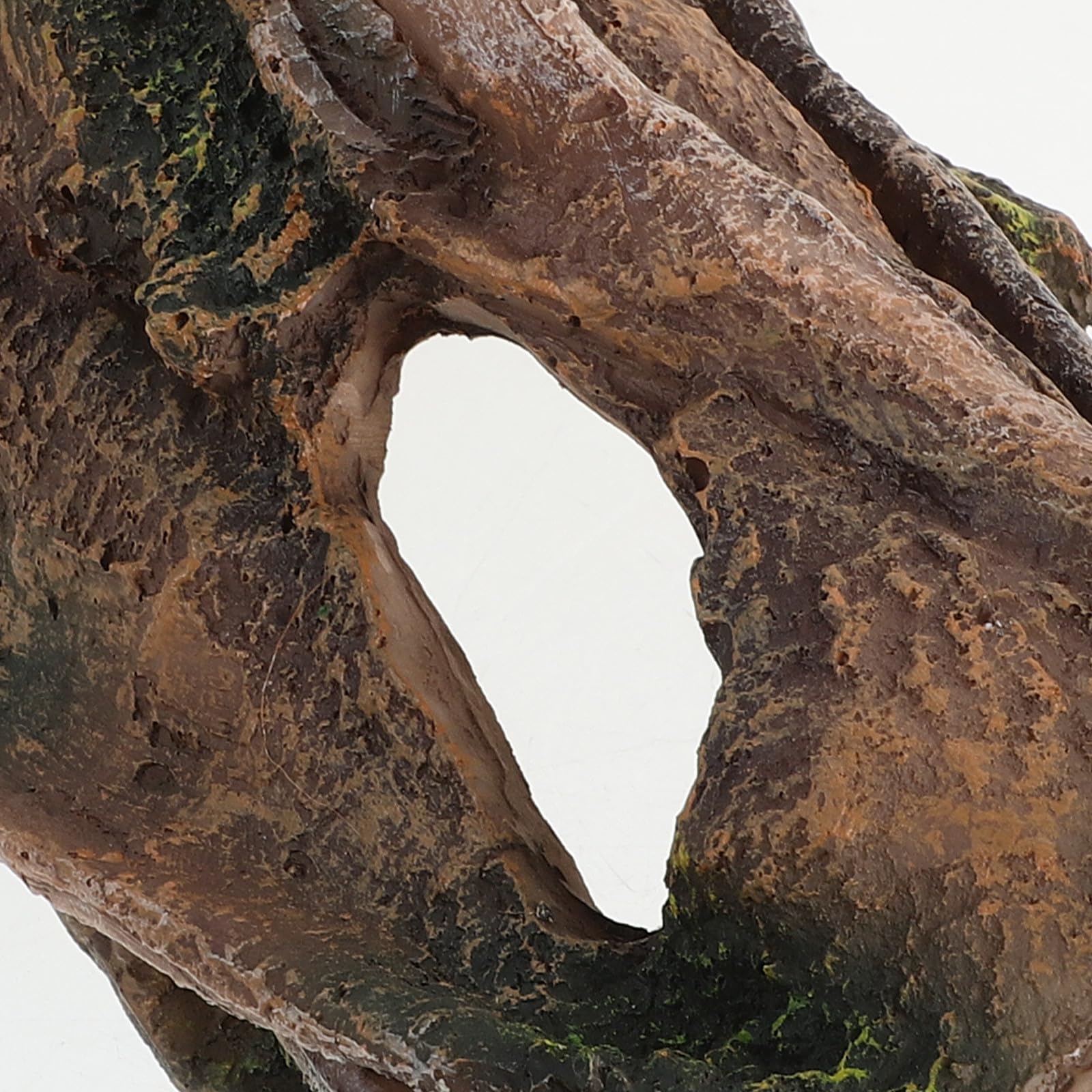 Versteck für Aquarienfische: Höhle aus hohlem Baumstamm – Unterschlupf aus Harzrinde und Baumstamm für Kampffische, Garnelen, Krebse und Reptilien – Terrariendekoration aus Baumstumpf