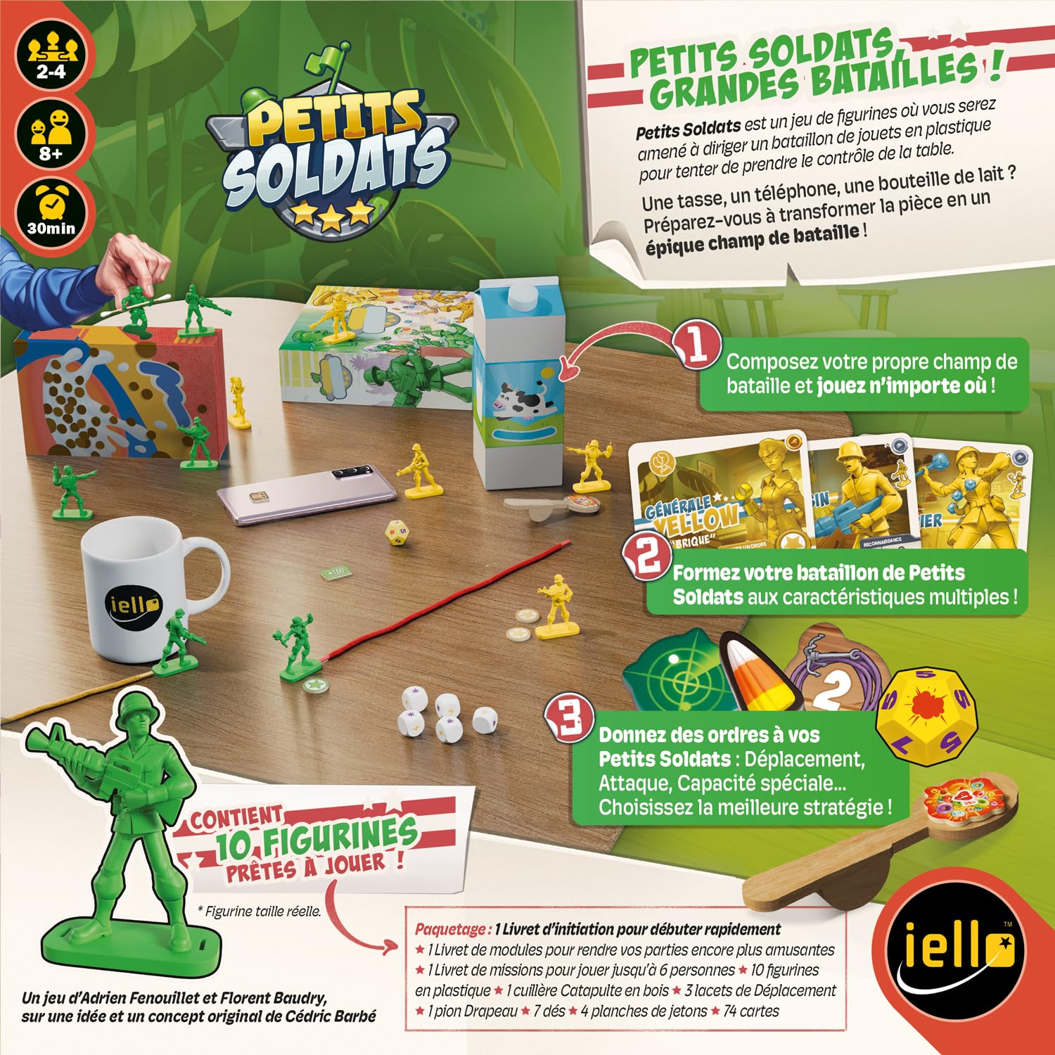 IELLO Petits Soldats – Version Française – Jeu de Figurines Familial et Immersif, Aventure Tactique Modulable | 2 à 4 Joueurs | 30 Min | Dès 8 Ans