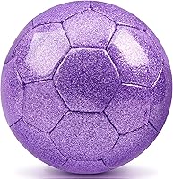 Vista 10 de DLUGOPIS Sparkling Pink Toddler Soccer Ball - Mini, Age 3-8, Indoor/Outdoor, Small Size for Boys & Girls (Sparkling Pink, 1)