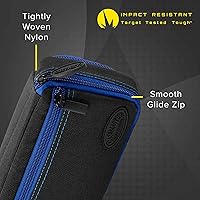 Vista 2 de Casemaster Plazma Plus, 3 dardos para dardos suaves y de acero con bolsillo frontal grande para dispositivos móviles, tubo de almacenamiento