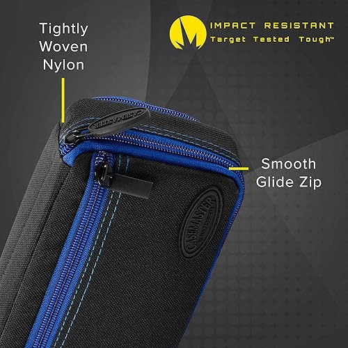 Miniatura 2 de Casemaster Plazma Plus, 3 dardos para dardos suaves y de acero con bolsillo frontal grande para dispositivos móviles, tubo de almacenamiento