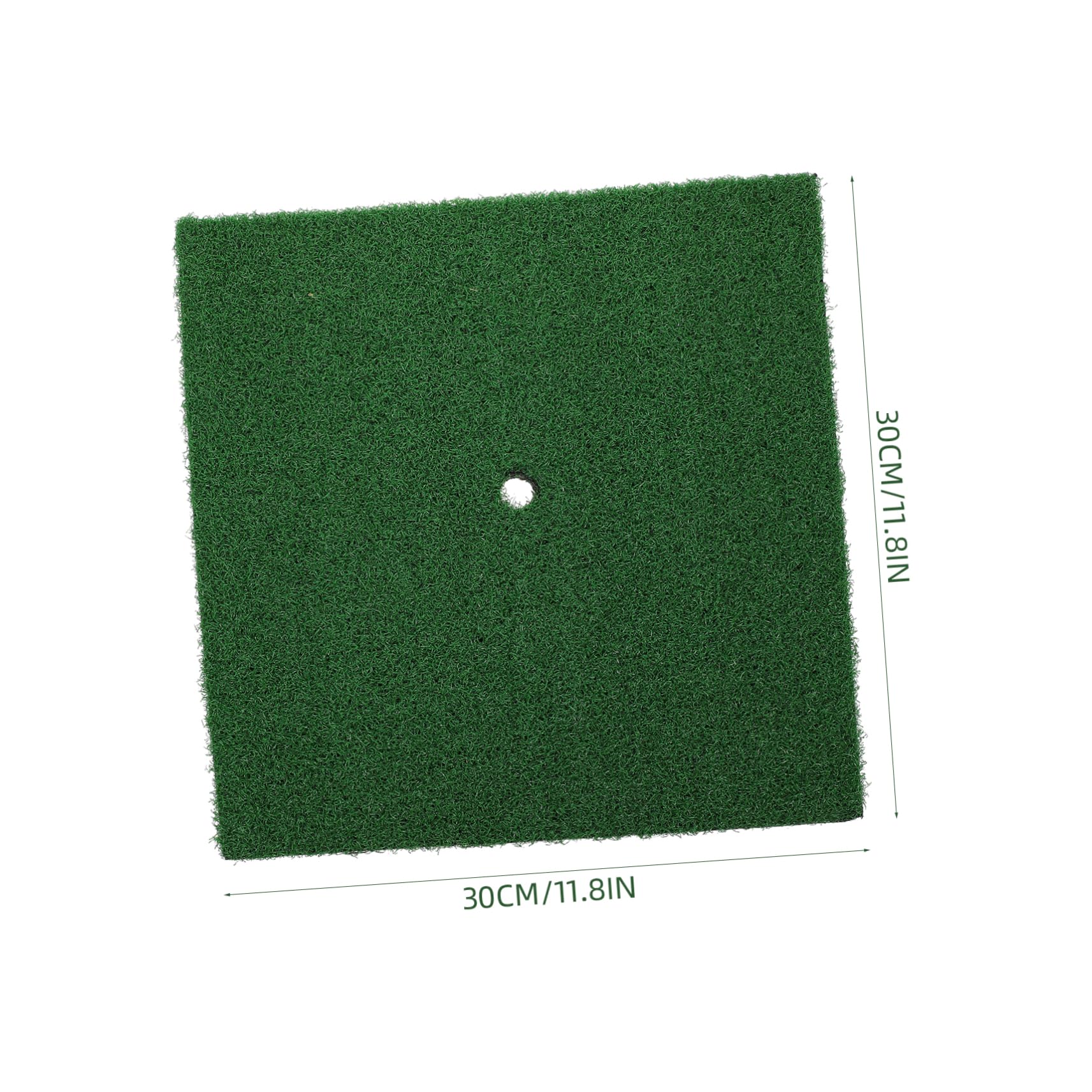 Mikikit Tapete de Práctica de Golf 30x30 Cm, Césped Artificial Corto, Portátil y Seguro, Almohadilla de Swing para Principiantes, Uso Interior y Entrenamiento en Casa