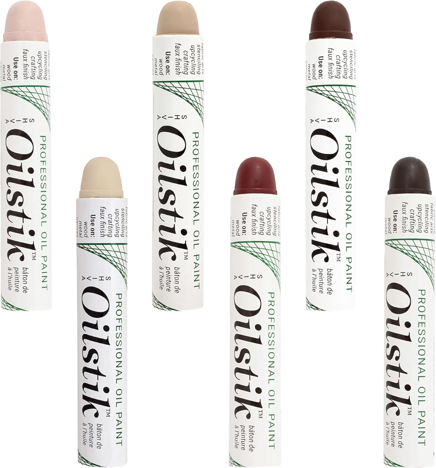 Jack Richeson Shiva Oilstik Paintstick, Earth Colors, Set of 6
