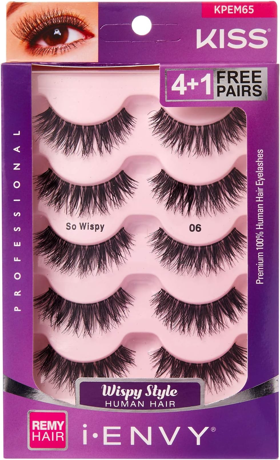 i Envy by Kiss So Wispy 06 Strip Eyelashes Value Pack #KPEM65