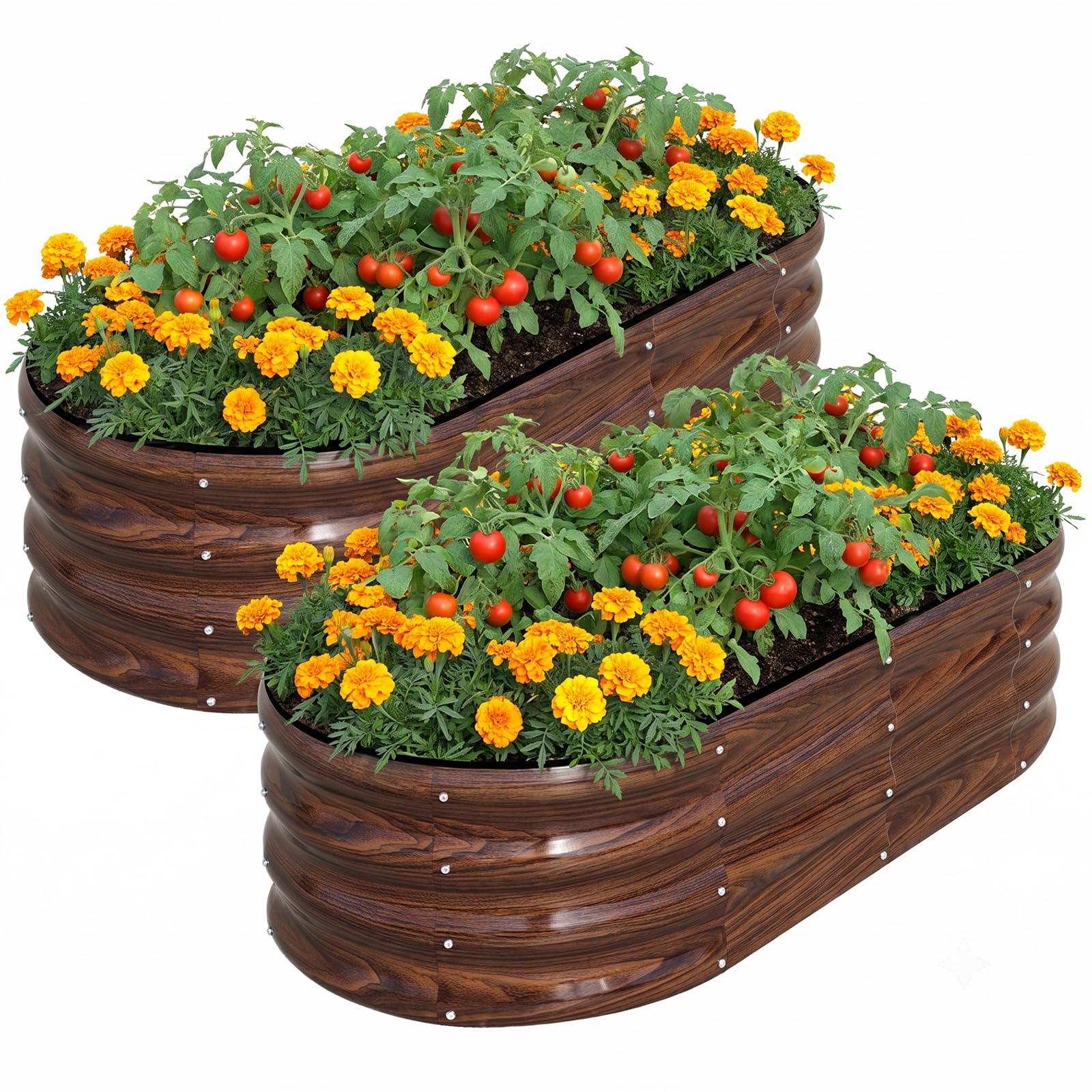 SnugNiture Raised Garden Bed Outdoor 4x2x1ft, 2 Pack