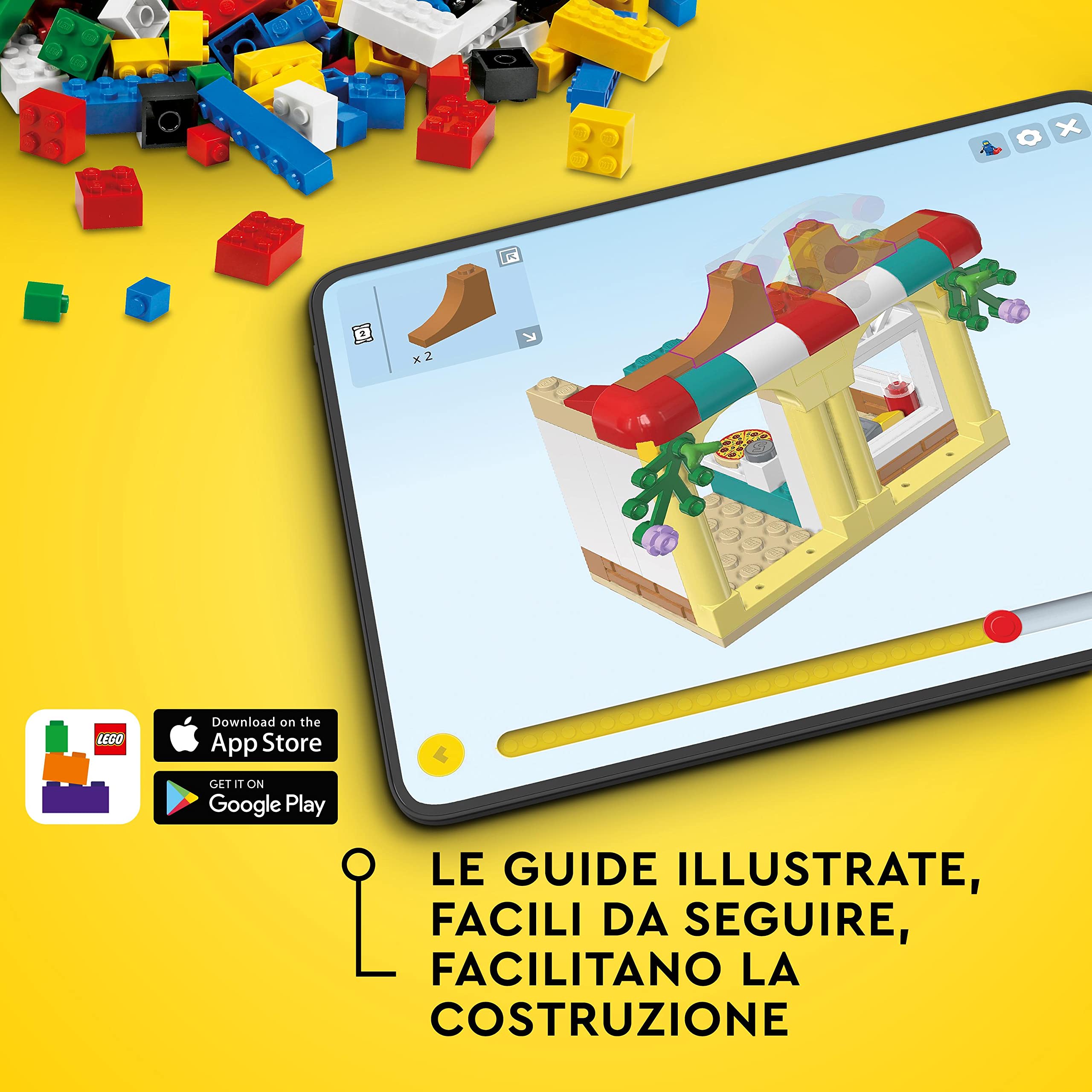 LEGO Classic Party Box Creativa, Animali Giocattolo per Bambini e Bambine, Giochi da Condividere in Famiglia con 12 Mini-Costruzioni: Orsacchiotto, Clown e Unicorno 11029