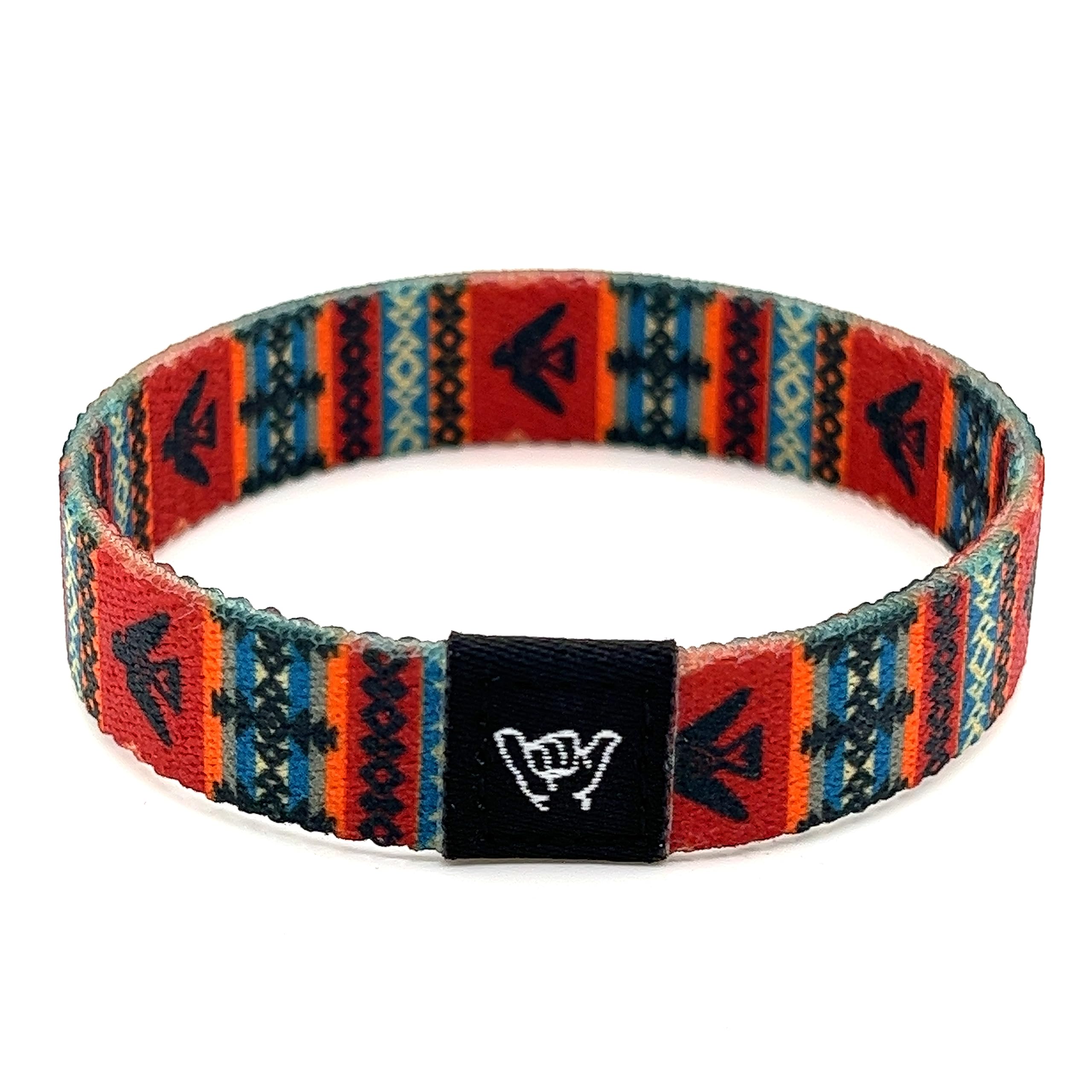 Hang Loose Bands - Southwestern Bracelet for Men, Women & Teens - Comfy Tribal Print and Boho - Western Style Reversible Wristband