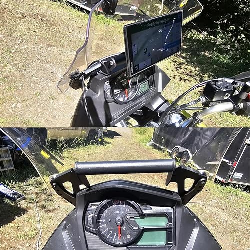 Miniatura 2 de EKSED DL650 V-Strom Accesorios, reemplazo de soporte de barra GPS de navegación para DL650XT V Strom 2017 2018 2019 2020 2021 2022, barra