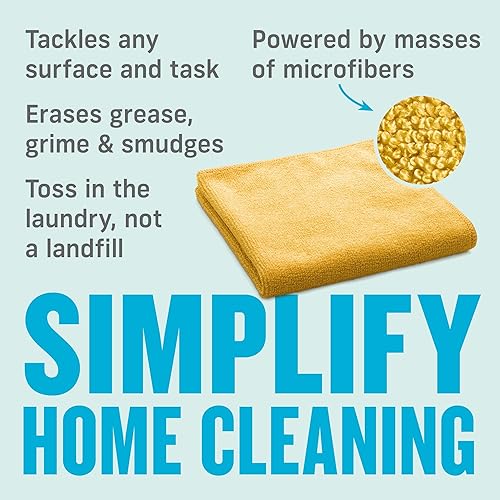 Miniatura 3 de E-Cloth Paño de microfibra, paño de limpieza de microfibra premium líder en el mundo, dos veces más duradero que la competencia, ideal para cocina,