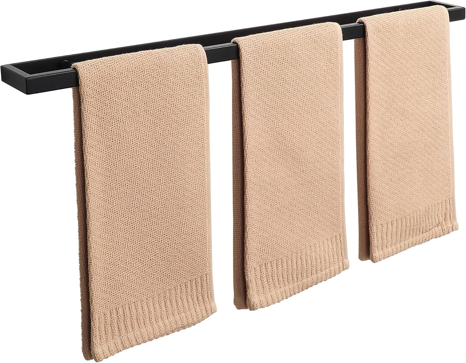 Alise Bath Towel Bars,28 Inch Towel Holder Towel Racks for Bathroom and Lavatory,SUS304 Stainless Steel Hand Towel Hanger Rail Wall Mount,Matte Black GJF070-B Black 28-Inch