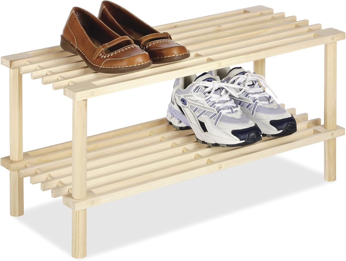 2 Tier Wood Household Shelves (6026-3562)