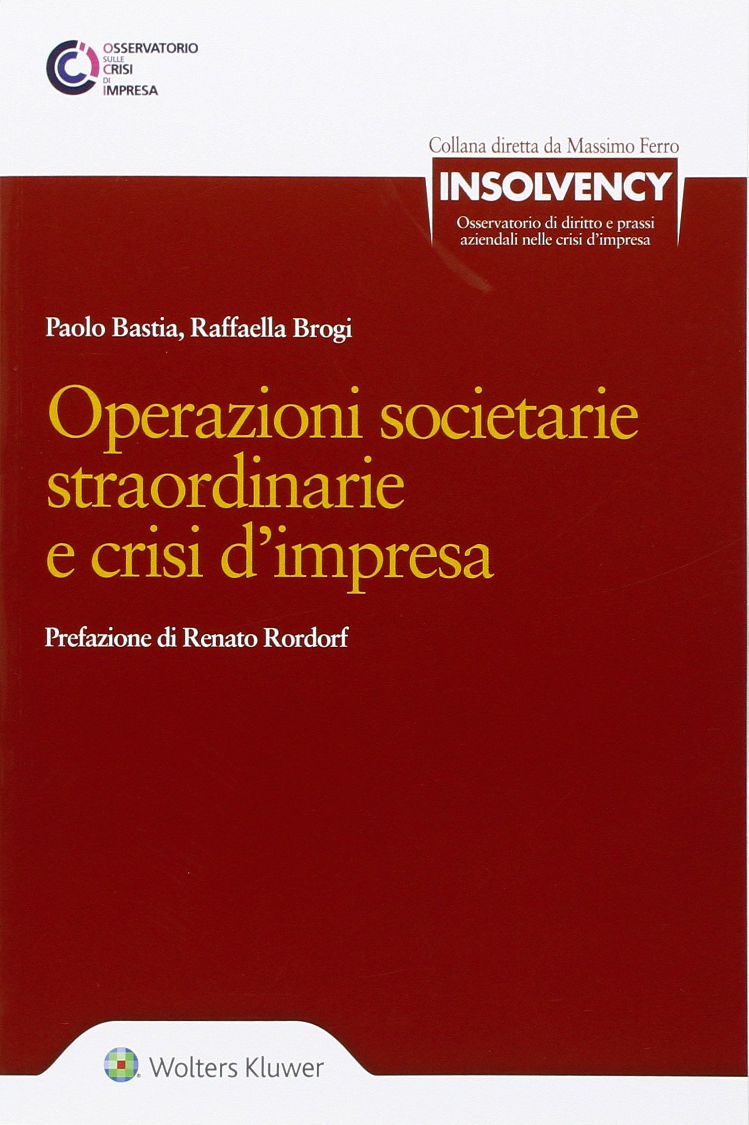 Operazioni Societarie Straordinarie E Crisi D'Impresa