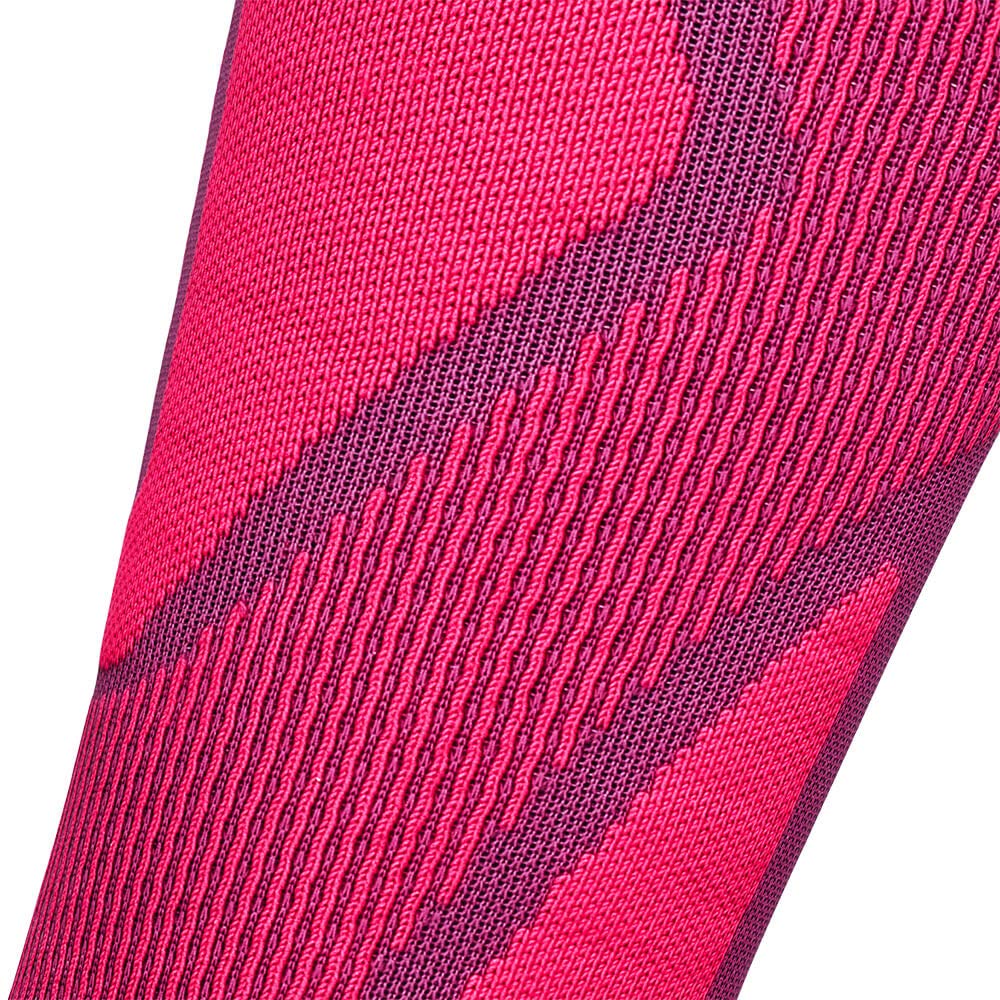 BAUERFEIND Women's Ski Performance Skisocken für Skifahren und Snowboarden, Funktionssocken mit Shin-& Calf Protection Technologie, Pink, M / 38-40
