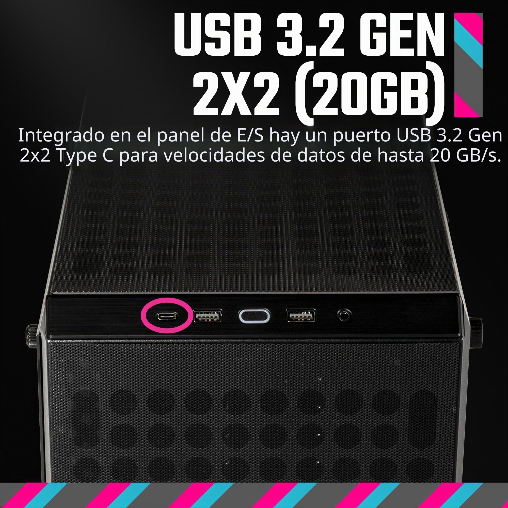 Cooler Master Q300LV2-KGNN-S00 Micro-ATX - Torre con filtro antipolvo, USB 3.2 Gen 2x2 (20 GB), vidrio templado, disipadores de CPU máx. 159 mm, GPU máx. 360 mm, totalmente ventilado