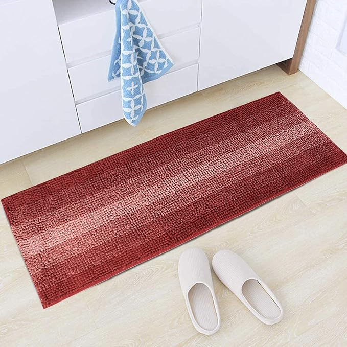 HOKIPO Large 40x120cm Multipurpose Rug Runner for Bedroom, Balcony, Terrace, Red (AR-3761-RED)