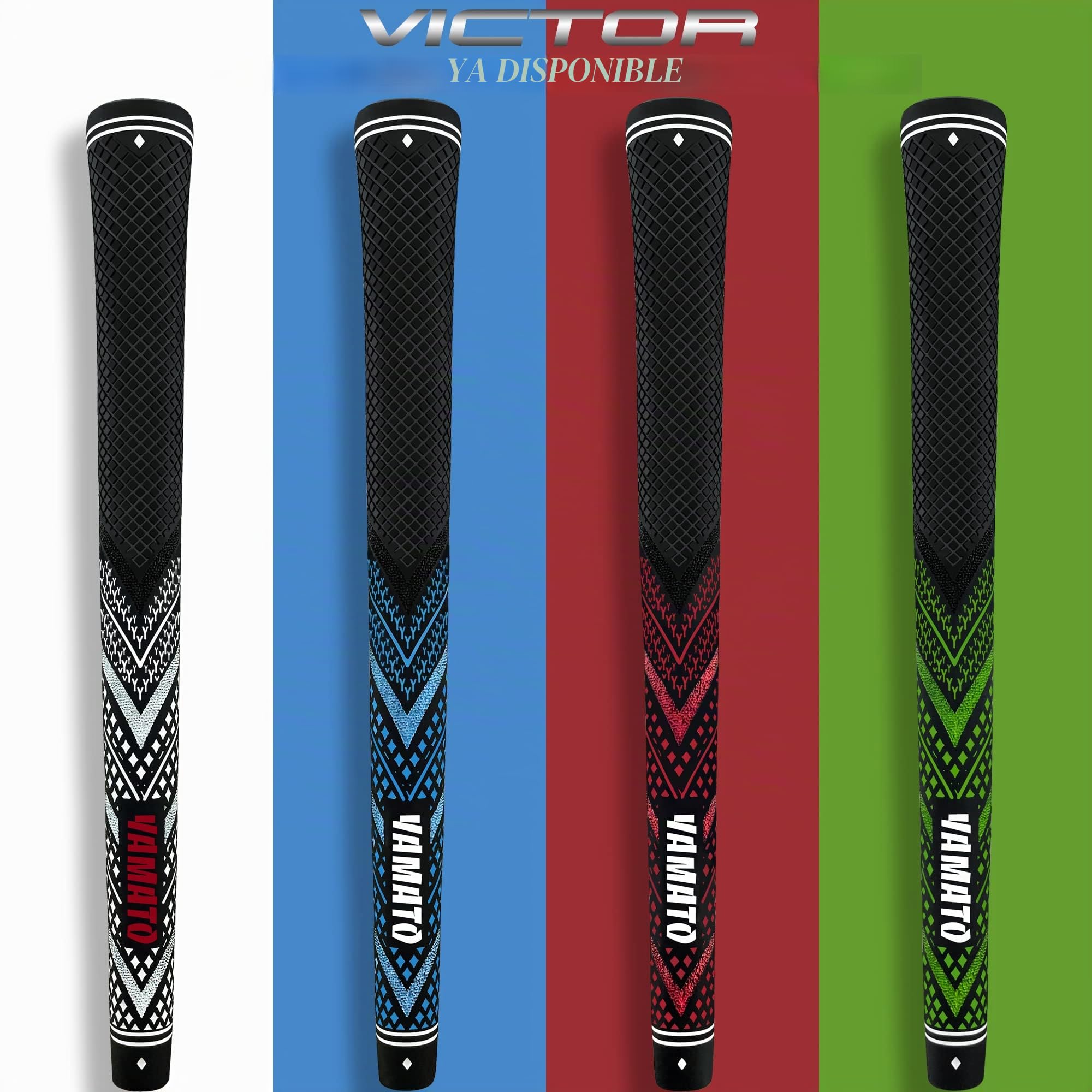 Yamato Innovadoras empuñaduras de golf, paquete de 13 empuñaduras de palos de golf de tamaño mediano/estándar, control firme para todo tipo de clima y agarres de alto rendimiento que proporcionan una