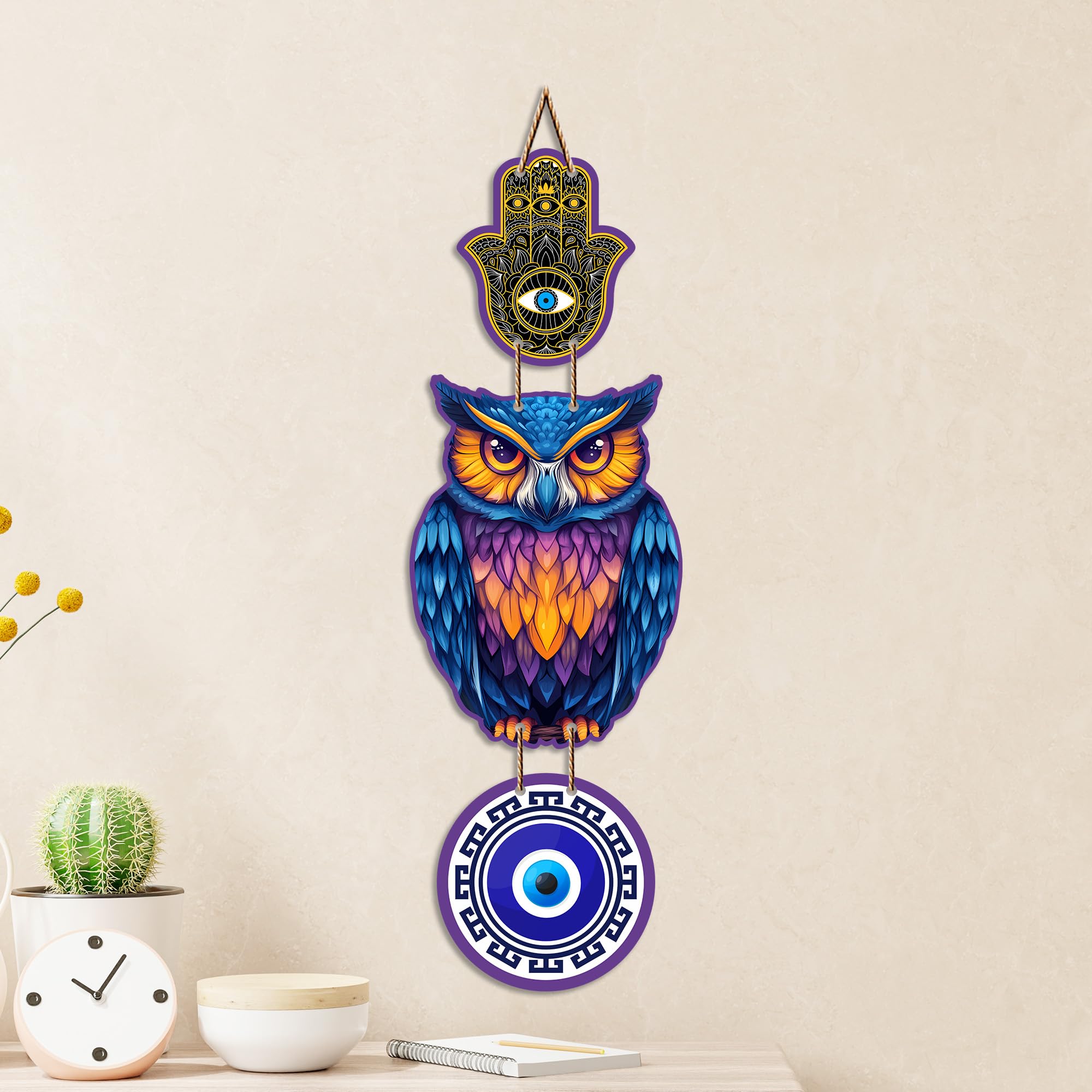 Lord Shiva Evil Eye Wall Hanging - Spiritual Home Decor -7