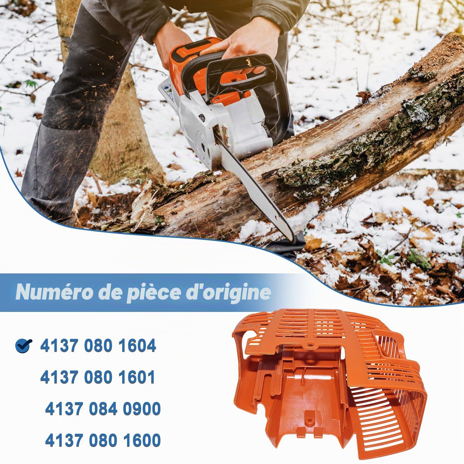 4137 080 1604 Cache Moteur avec Filtre à air pour Stihl FC75 FS75 FS80 FS80R FS85 FS85R KW85 HL75 KM85 KM85R FS85T FS85RX HT70 HT75 FC85 FH75 SP85 SP85K KA85R HL75K SP81 Tondeuse.