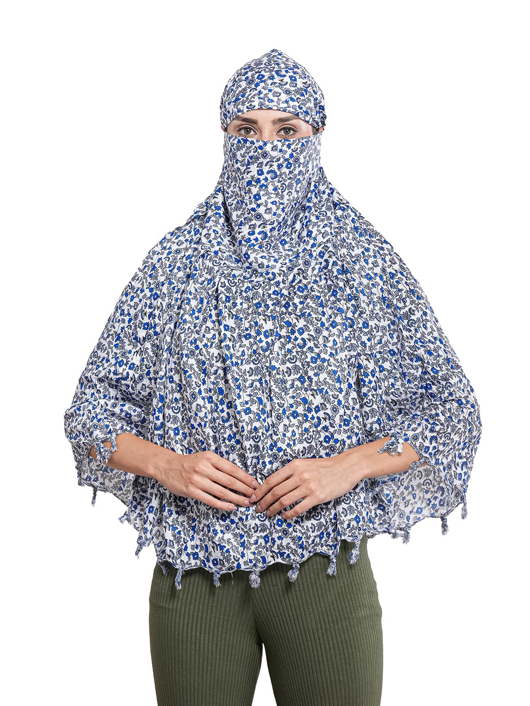CrossKulture Multipurpose Mask Cum Scarf for Women Cotton I Face Cover for Women I Sun Protection and Summer Wear Scarf-picture-11