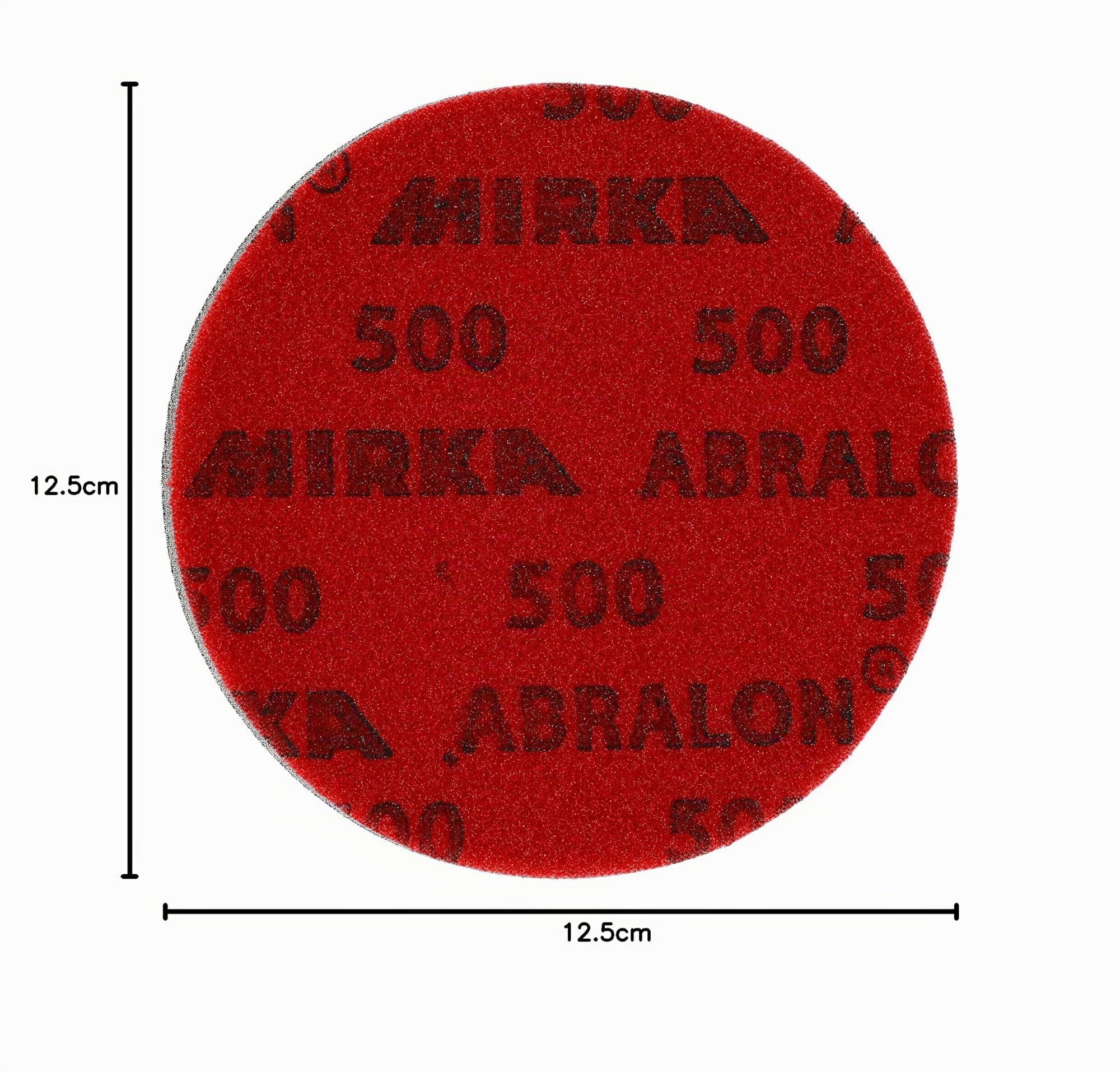 Mirka Abralon mola lucidante a strappo Ø 125 mm grana 500 20 pz | Mola lucidante a strappo grana 500 ideale per levigare e lucidare superfici verniciate legno plastica alta qualità Mirka