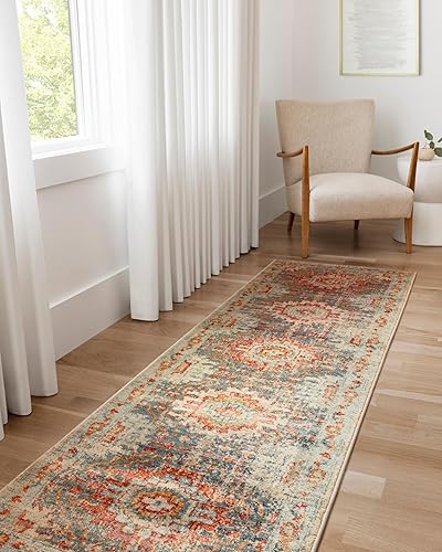 Miniatura 3 de Loloi Jocelyn Collection JOC-03 - Alfombra de área de 7 pies y 10 pulgadas x 10 pies con 0.38 pulgadas de grosor, NieblaMulticolor