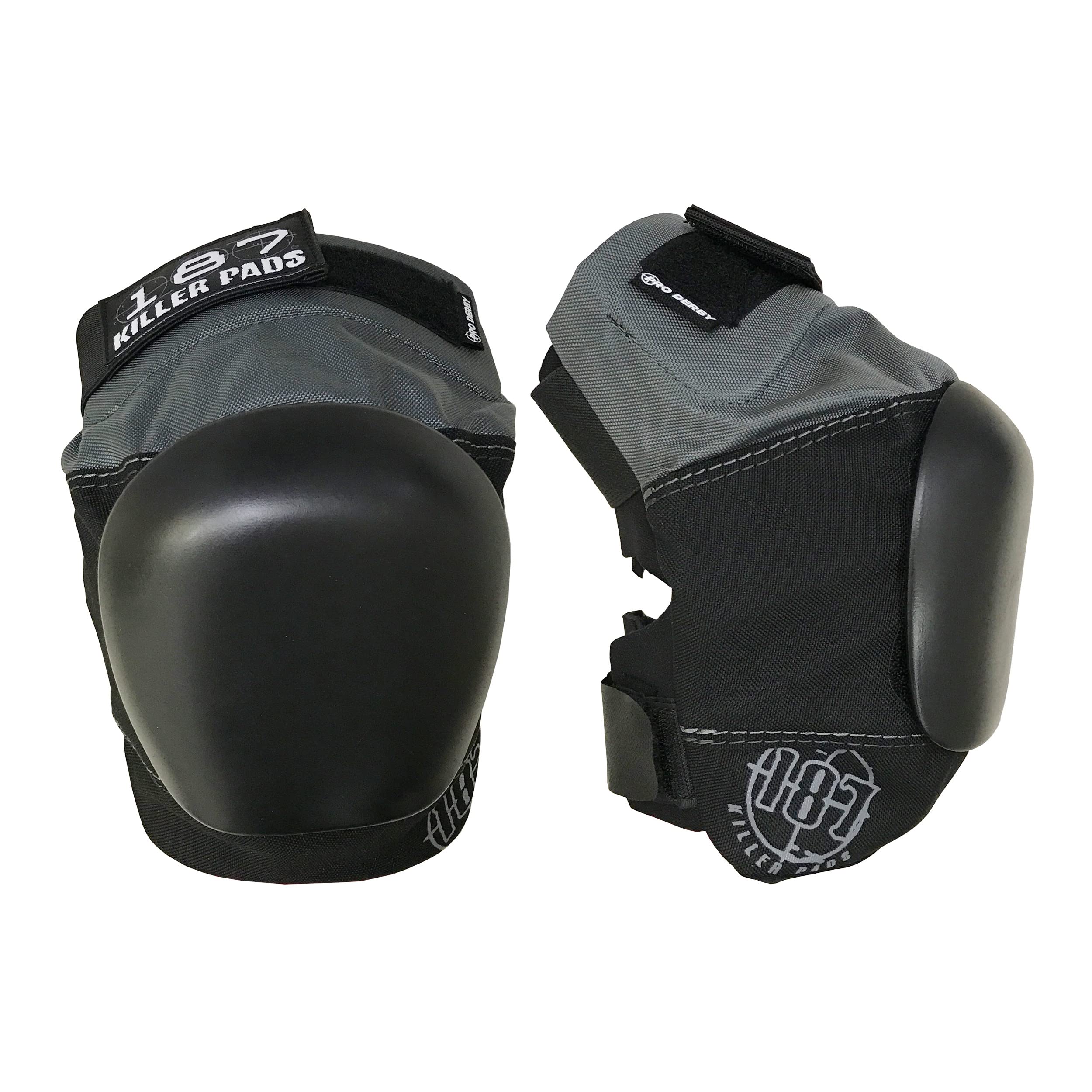 Amazon.com: 187 Killer Pads Pro Derby Pad, Black / Grey, X- Large : Sports  & Outdoors