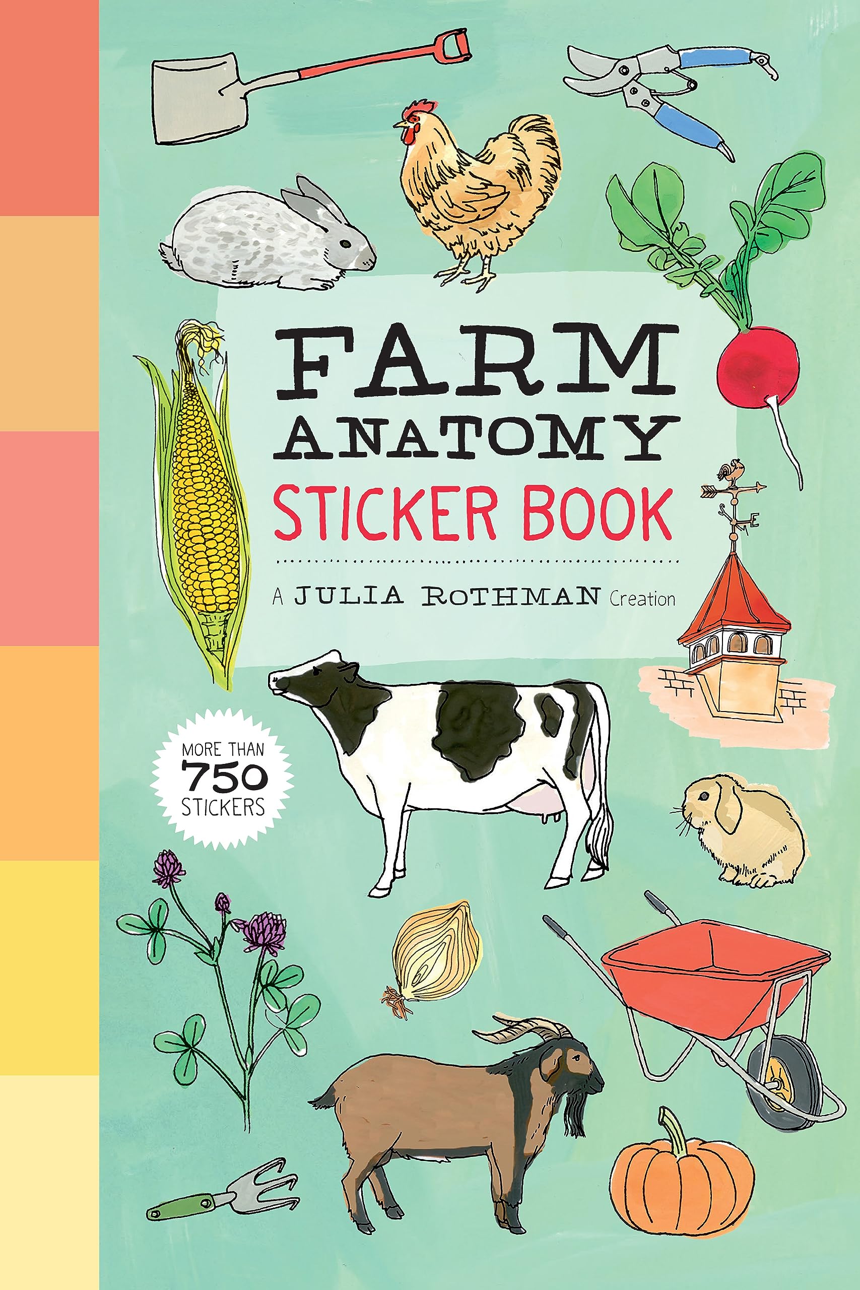 Farm Anatomy Sticker Book by Julia Rothman (Paperback Book)